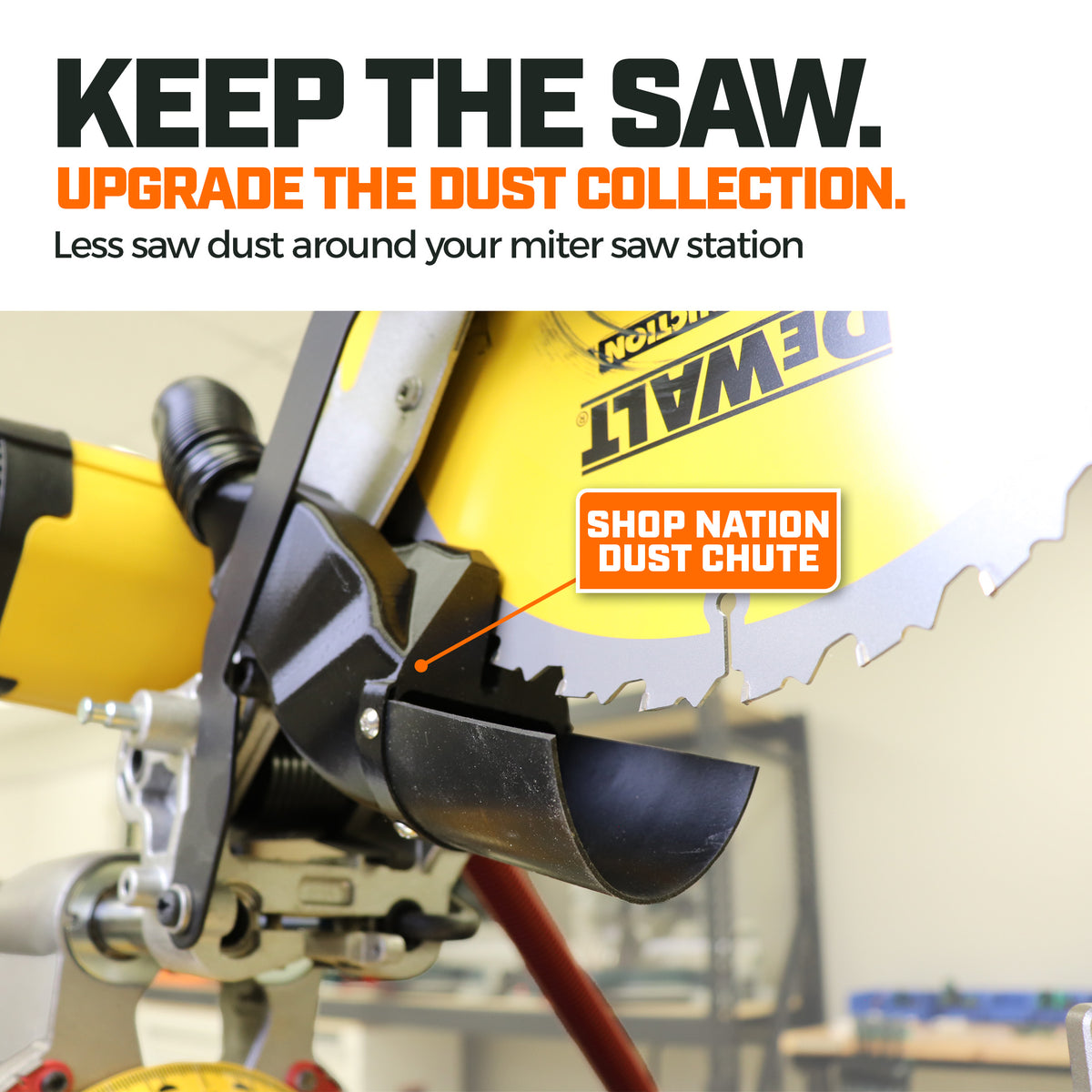 Dust Collection Chute for DeWalt DWS779/780 Sliding Miter Saw