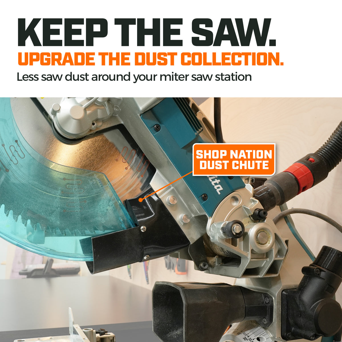 Dust Collection Chute for Makita Miter Saw