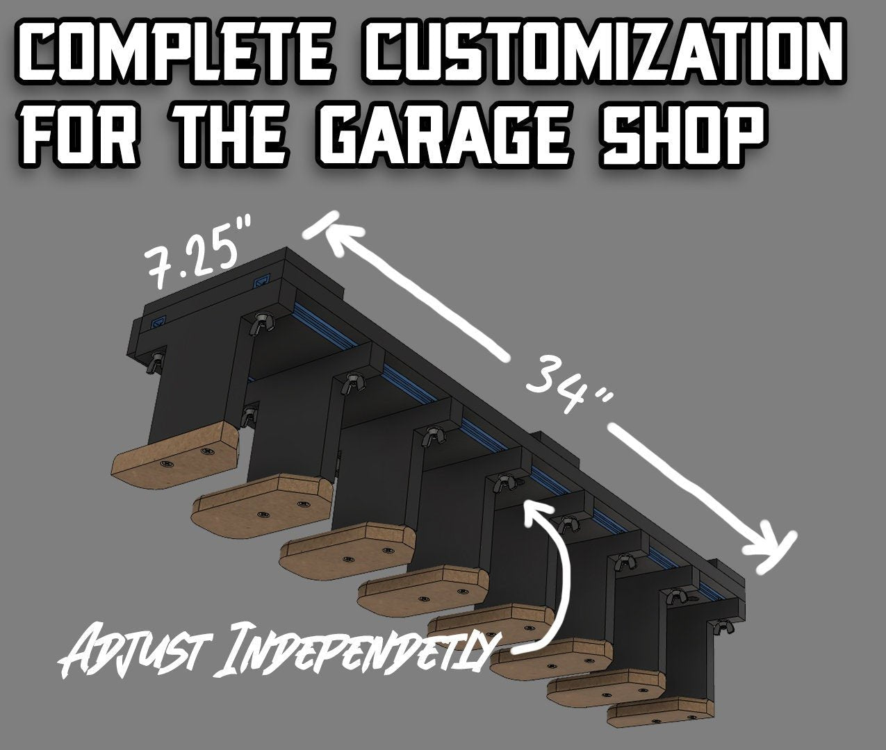Adjustable Hanging Tool Storage Digital Build Plans - Shop Nation Store