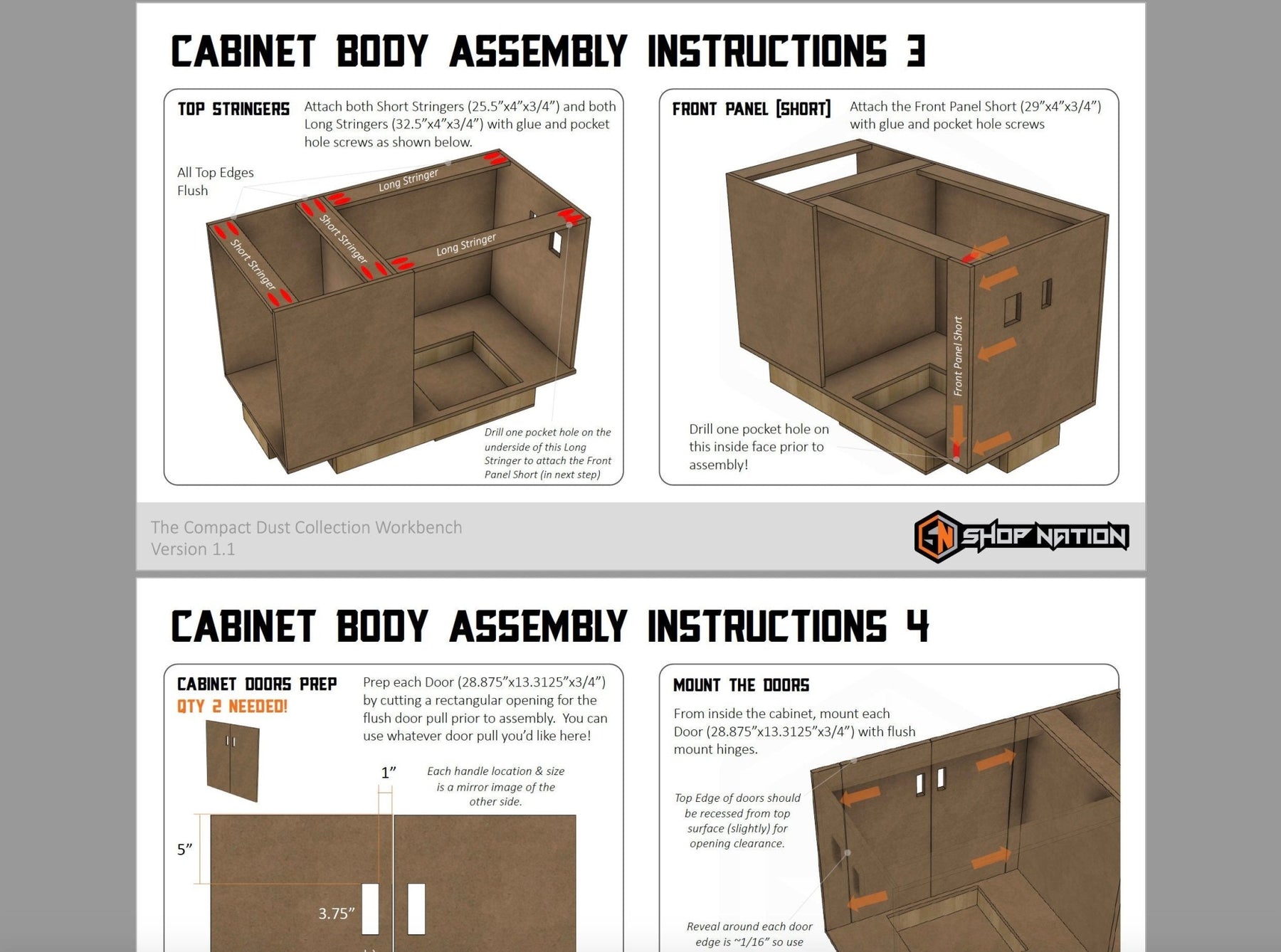 Compact Kreg ACS Workstation Woodworking Plans - Digital Download - Shop Nation Store