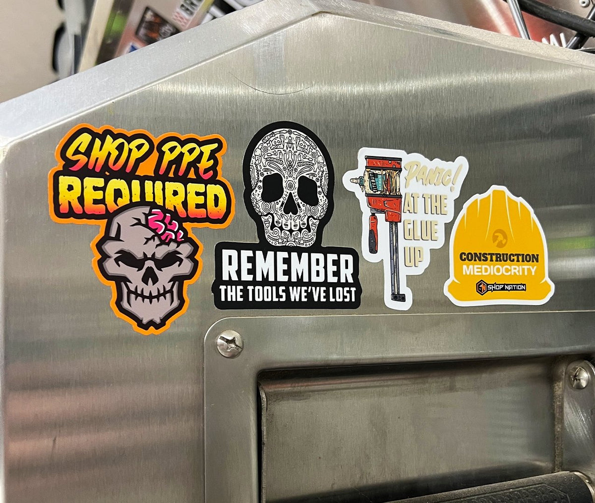 Construction Mediocrity Sticker - Shop Nation Store