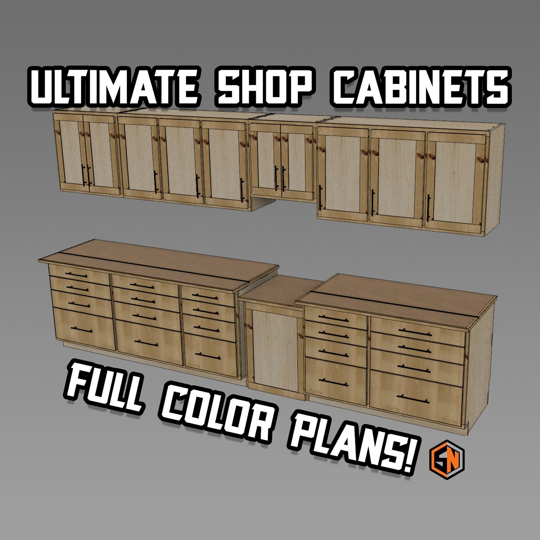 Ultimate Shop Cabinet Woodworking Plans - Digital Download - Shop Nation Store