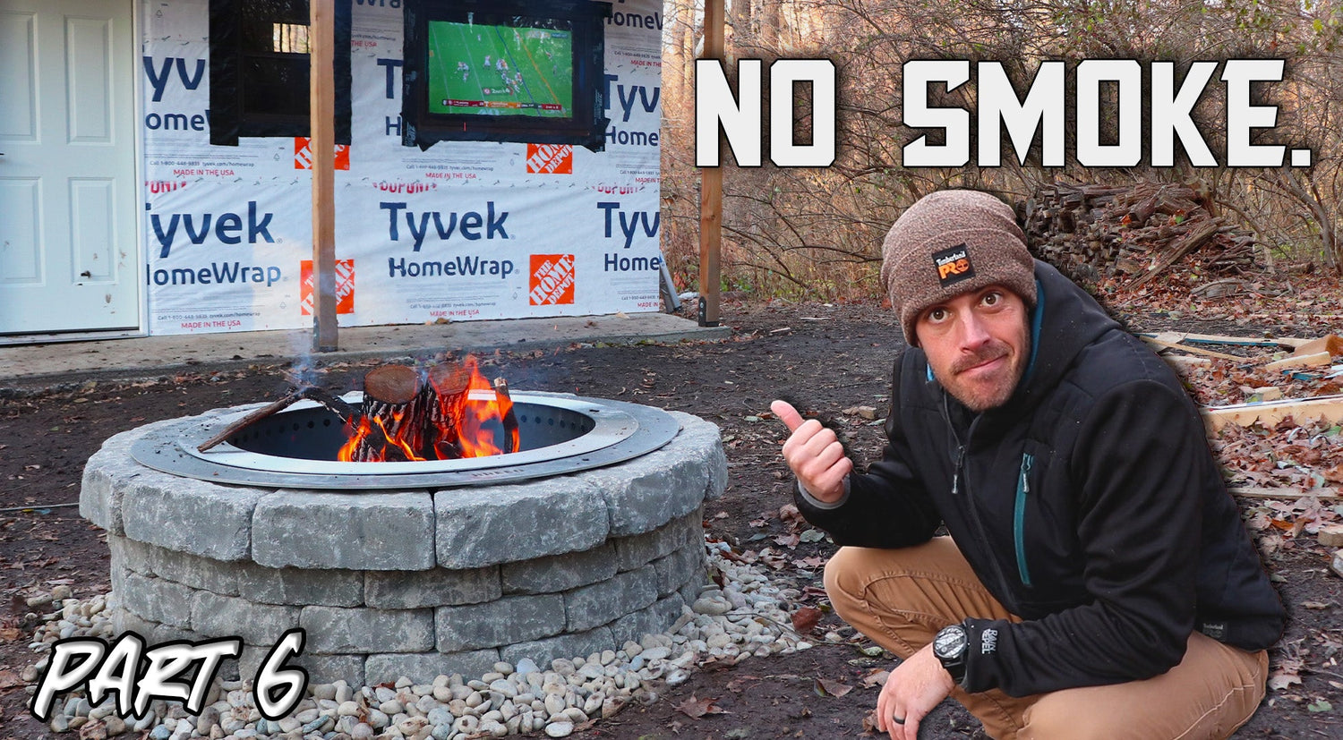 Smokeless Fire Pit with a twist! // Camphouse Shed Build Part 6 - Shop Nation Store