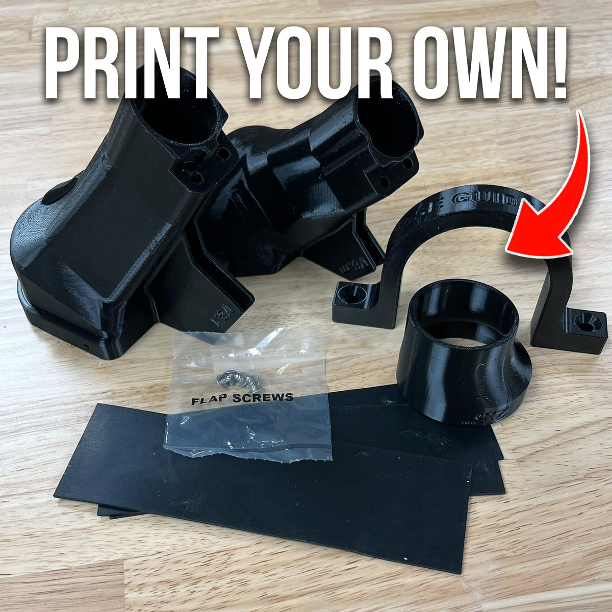 DIY Kit for Delta Cruzer Dust Collection Chute (3D Print Your Own!)