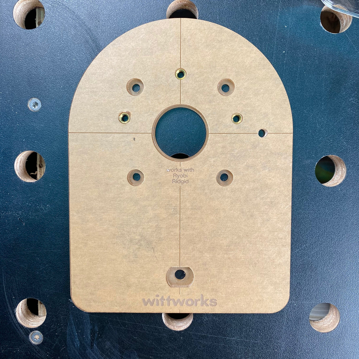 wittPlate 5.5" x 7.25" Trim Router Base Plate & Handle
