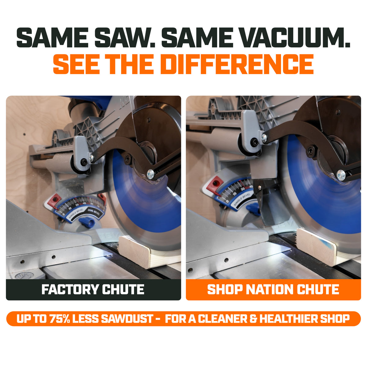 Dust Collection Chute & Plan Bundle for Kobalt Sliding Miter Saw