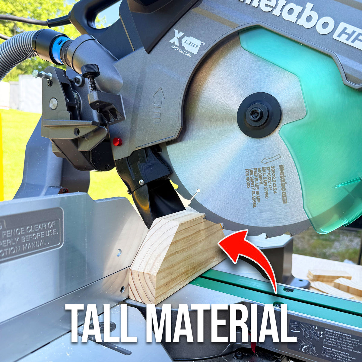 Dust Collection Chute & Plan Bundle for Metabo/Hitachi 12" Miter Saw