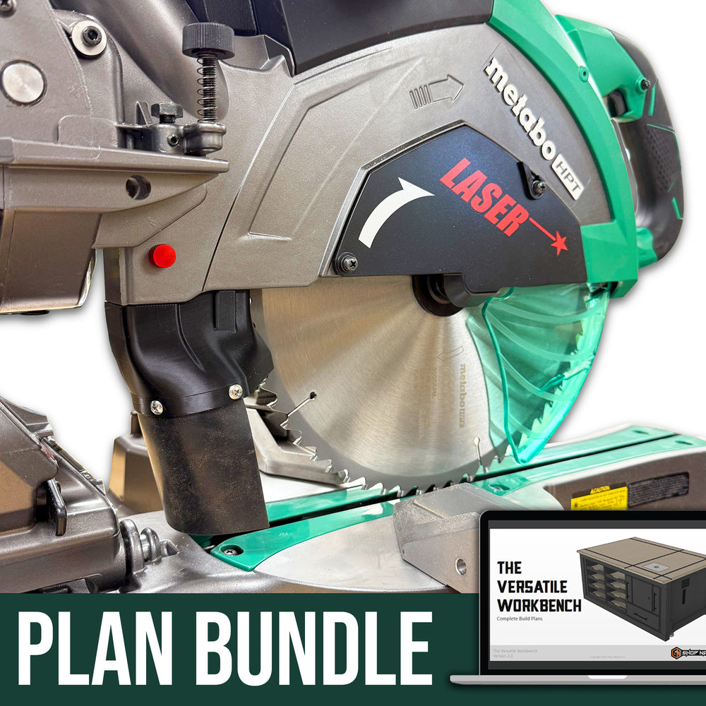 Dust Collection Chute & Plan Bundle for Metabo/Hitachi 12" Miter Saw