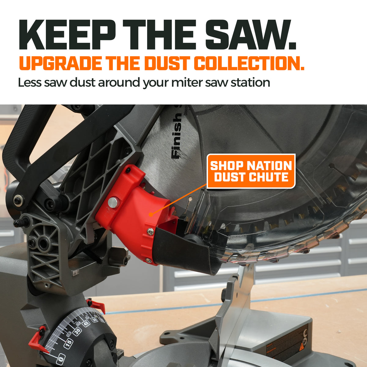 Dust Collection Chute & Plan Bundle for Milwaukee M18 Fuel Sliding Miter Saw