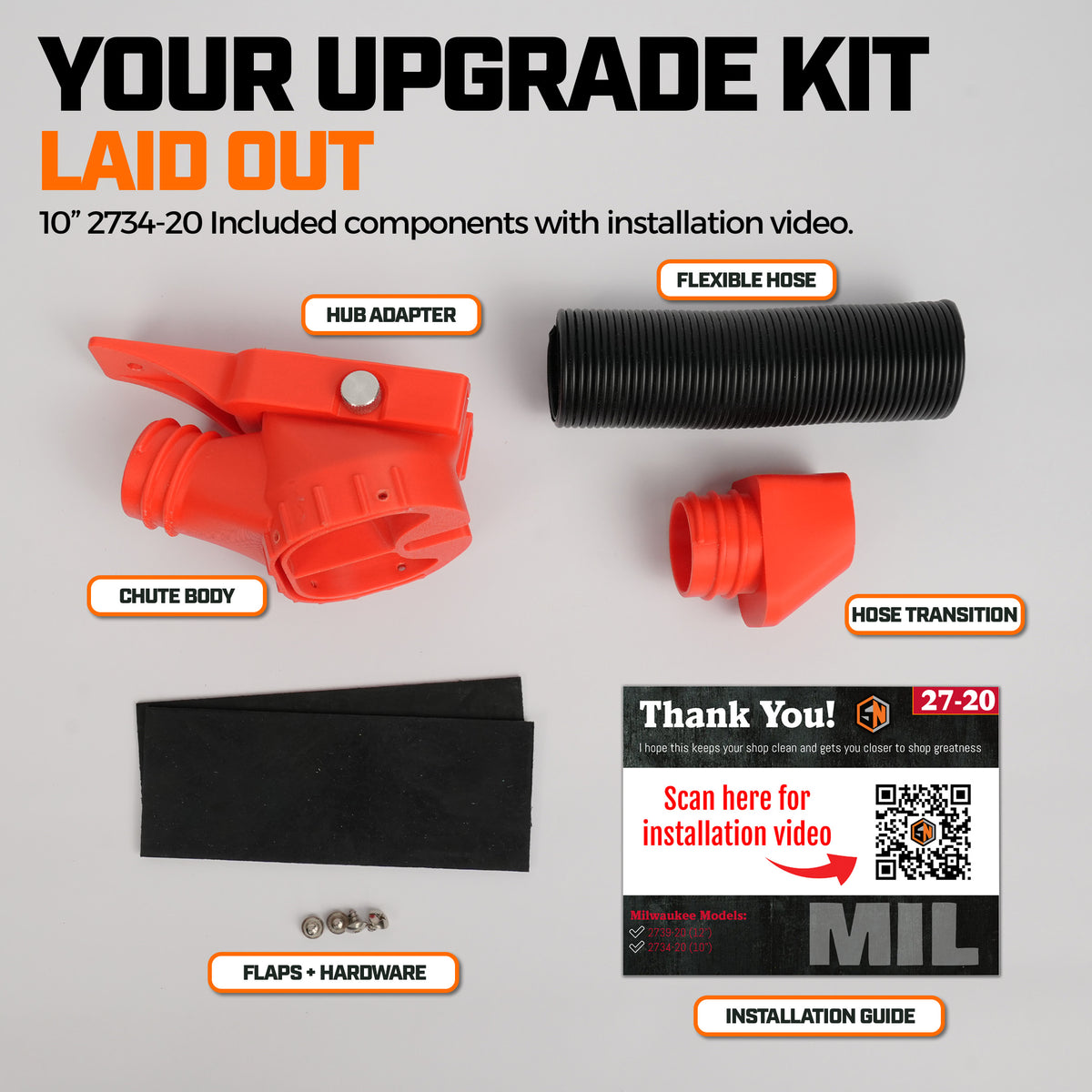 Dust Collection Chute & Plan Bundle for Milwaukee M18 Fuel Sliding Miter Saw