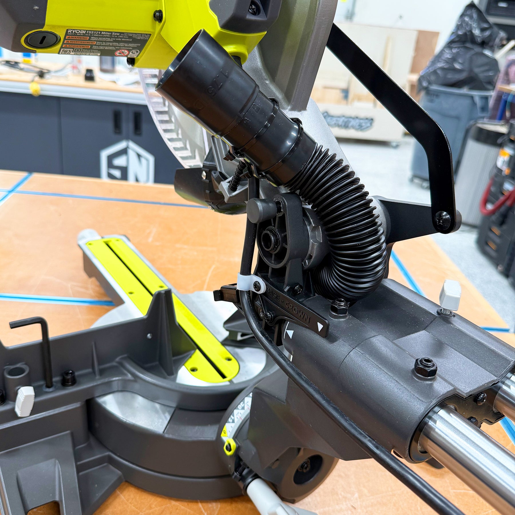 Dust Collection Chute for Ryobi Sliding Miter Saw