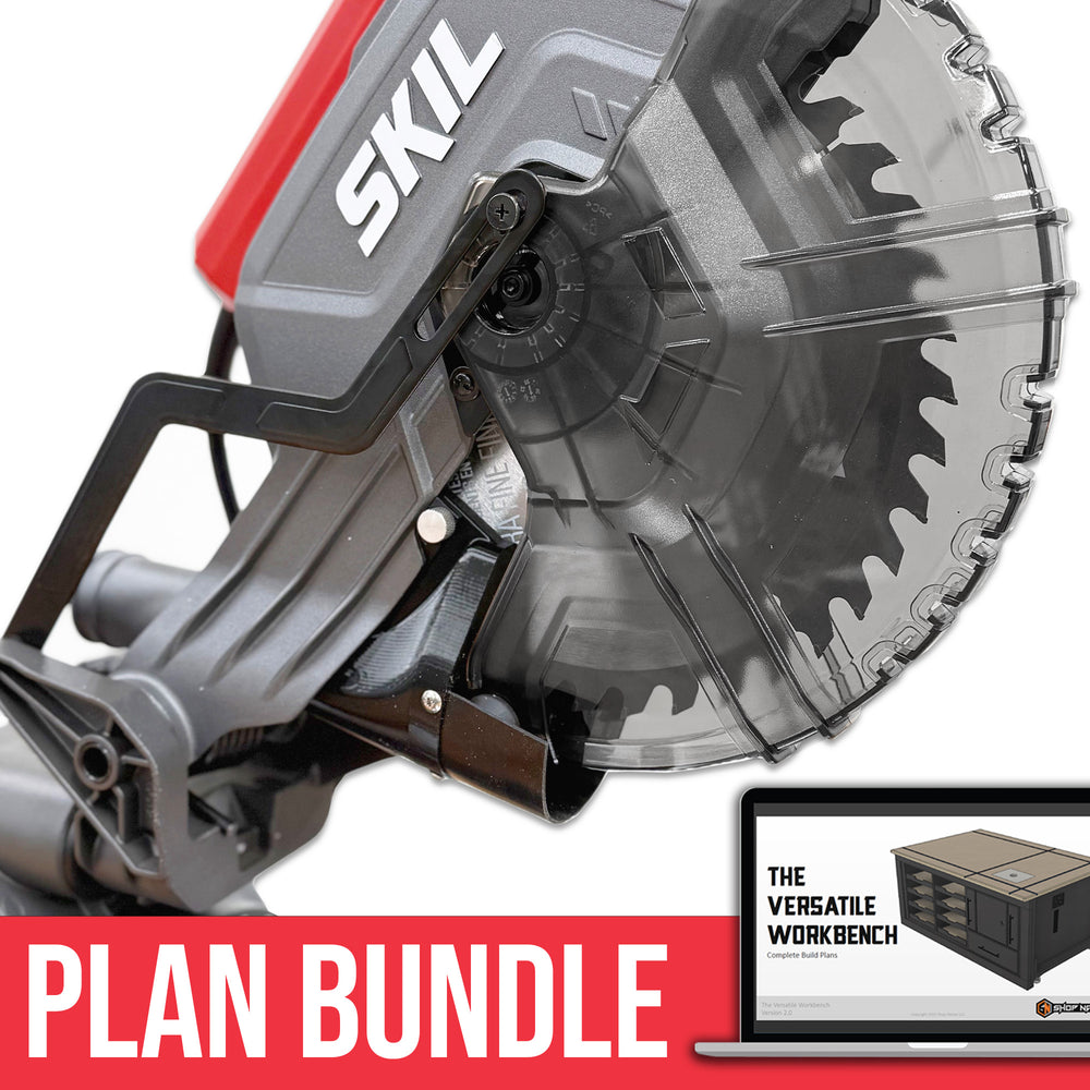 Dust Collection Chute & Plan Bundle for Skil Sliding Miter Saw Model MS6305-00