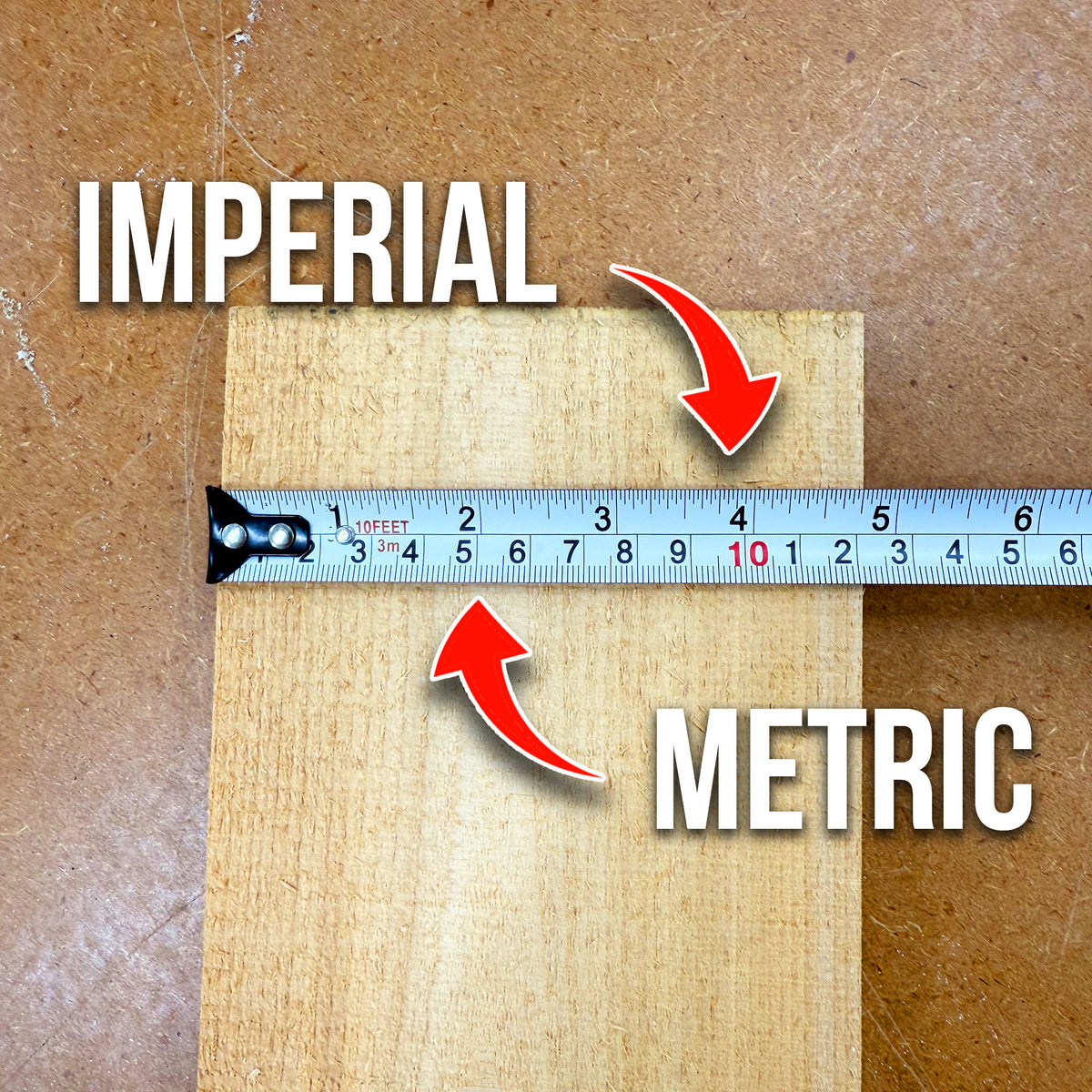 The Perfect Shop Tape Measure (Dual Unit)