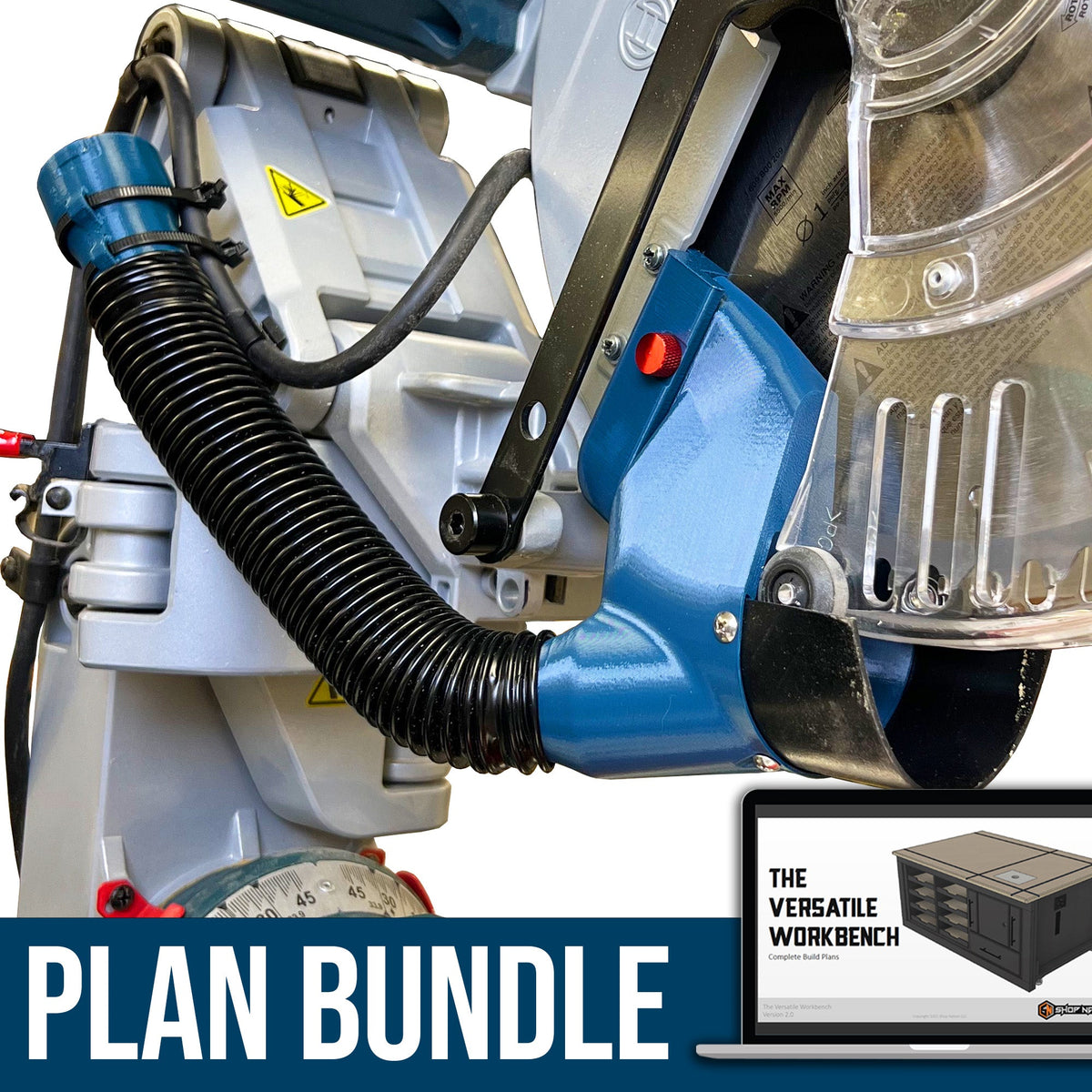 Bosch Axial Glide Miter Saw Dust Chute & Plan Bundle - Shop Nation Store