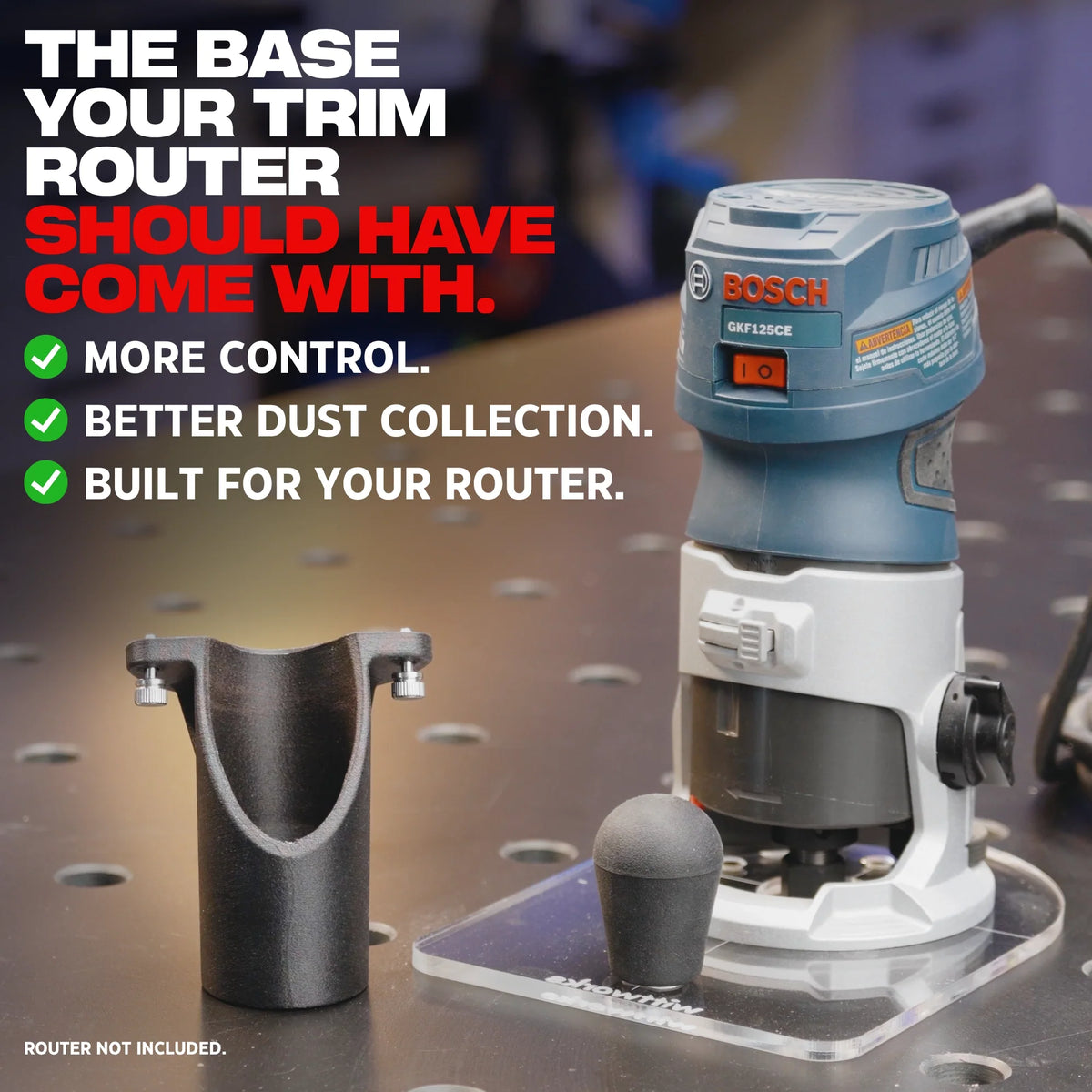wittPlate Trim Router Base