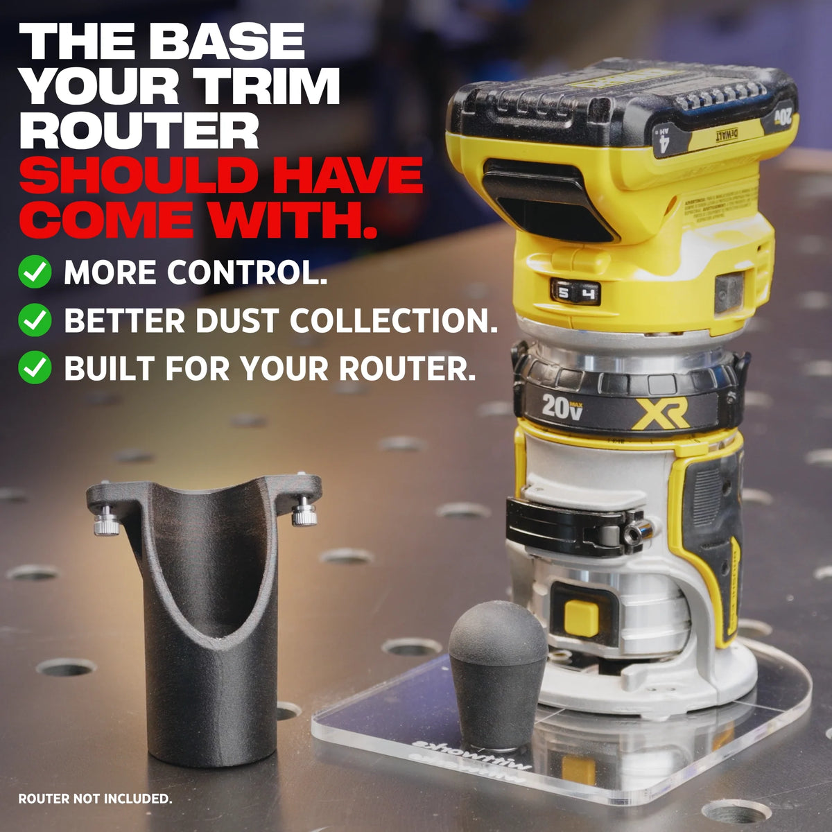 wittPlate Trim Router Base