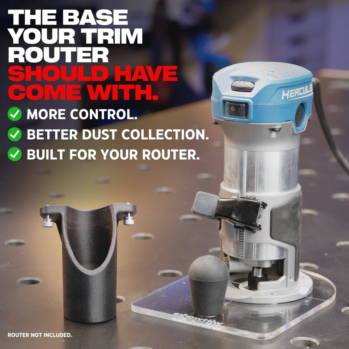 wittPlate Trim Router Base