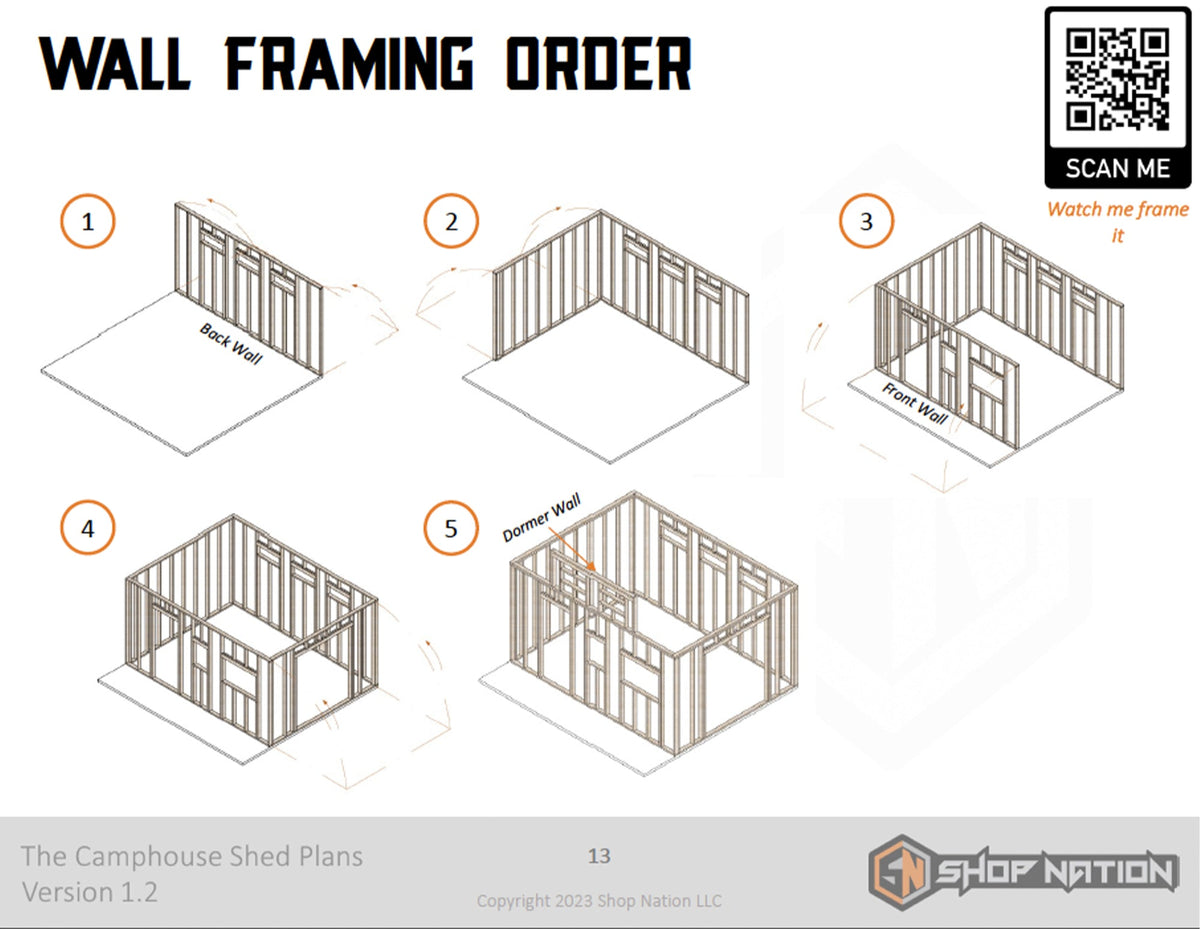 Camphouse Shed Digital Build Plans - Shop Nation Store