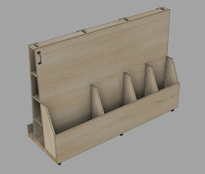 Compact Wood Storage Cart Plans - Digital Download - Shop Nation Store