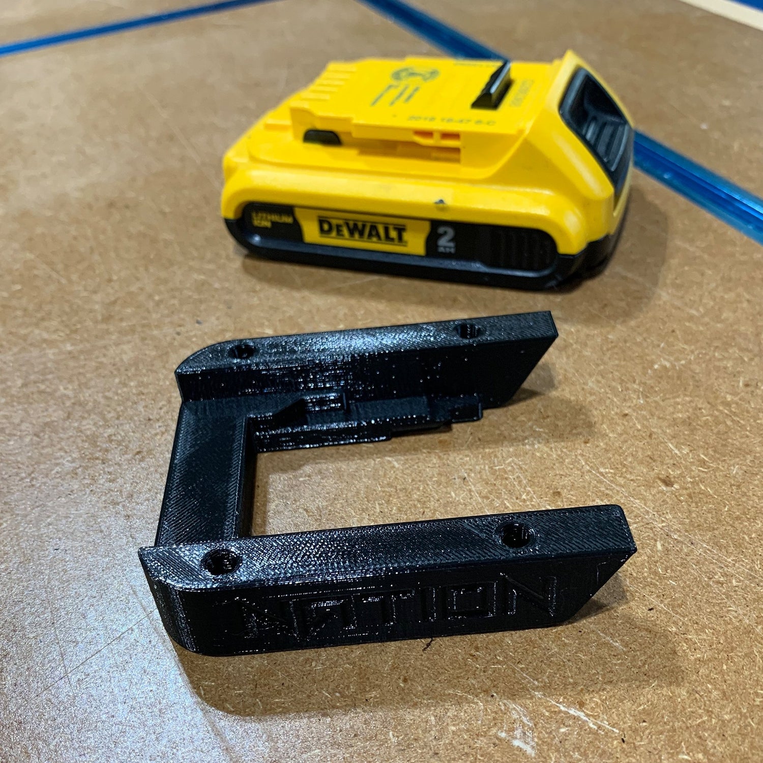 4-Pack DeWALT 20V/60V Battery Mount / Hanger / Holder - USA Made