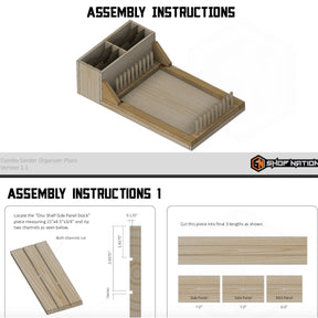 DIY Disc/Belt Sanding Storage Woodworking Plans - Instant Download - Shop Nation Store