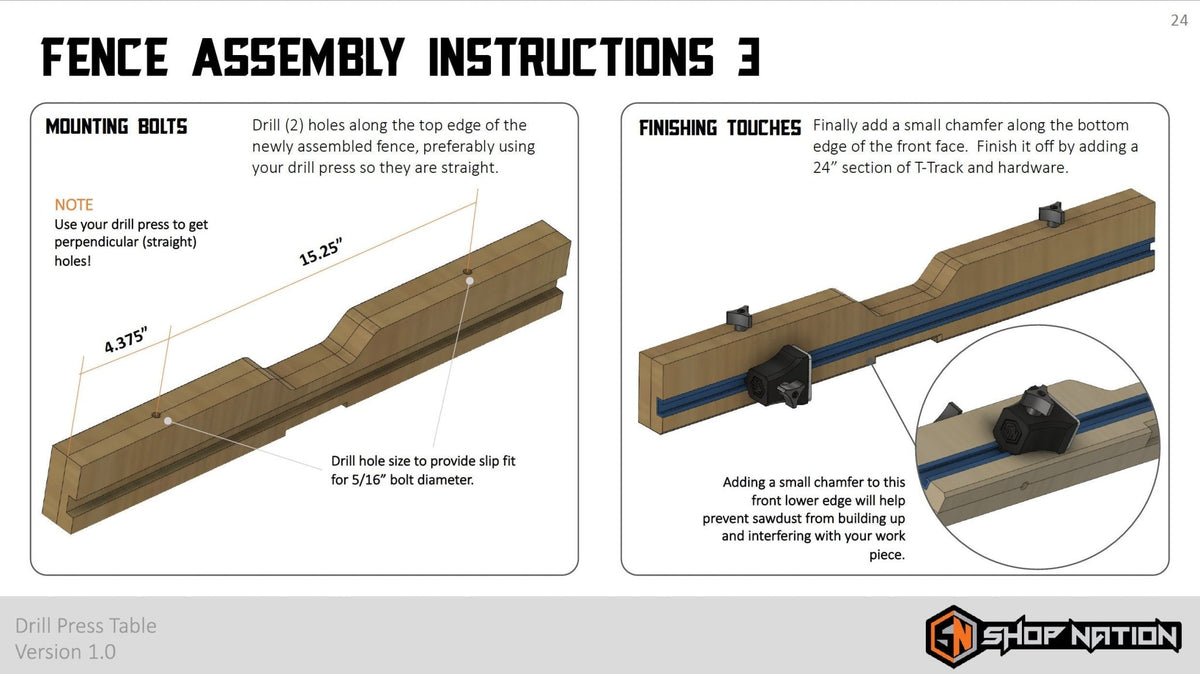 Drill Press Table Woodworking Plans - Digital Download - Shop Nation Store