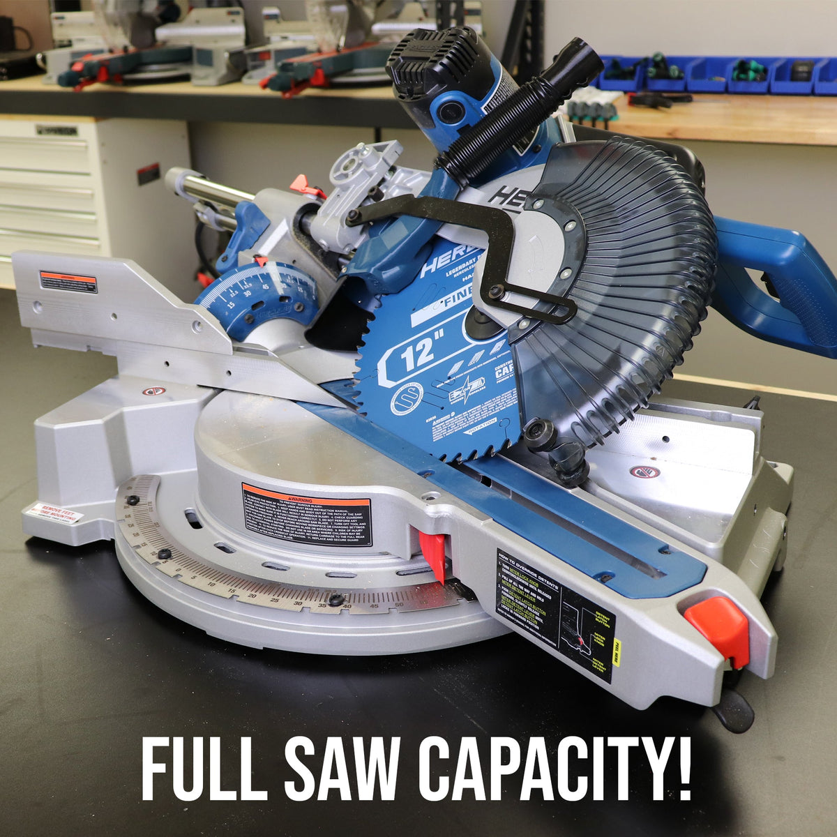 Hercules HE74 Sliding Compound Miter Saw Dust Collection - Shop Nation Store