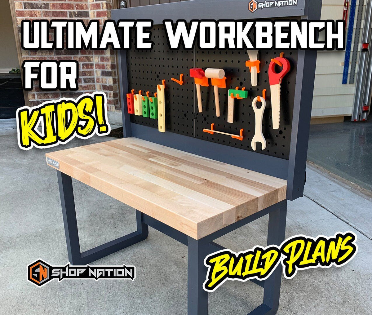 The Kid Workbench Plans - Digital Download - Shop Nation Store