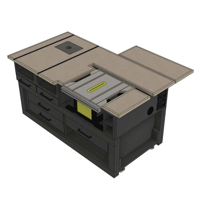 The Portable Jobsite Table Saw Workbench - Digital Download - Shop Nation Store