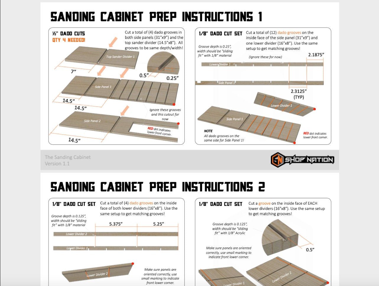 The Sanding Cabinet Woodworking Plans - Digital Download - Shop Nation Store
