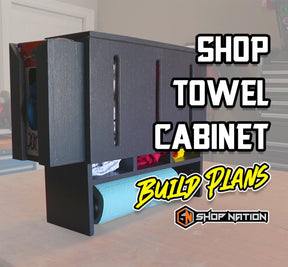 Workshop Towel Cabinet Woodworking Plans - Digital Download - Shop Nation Store